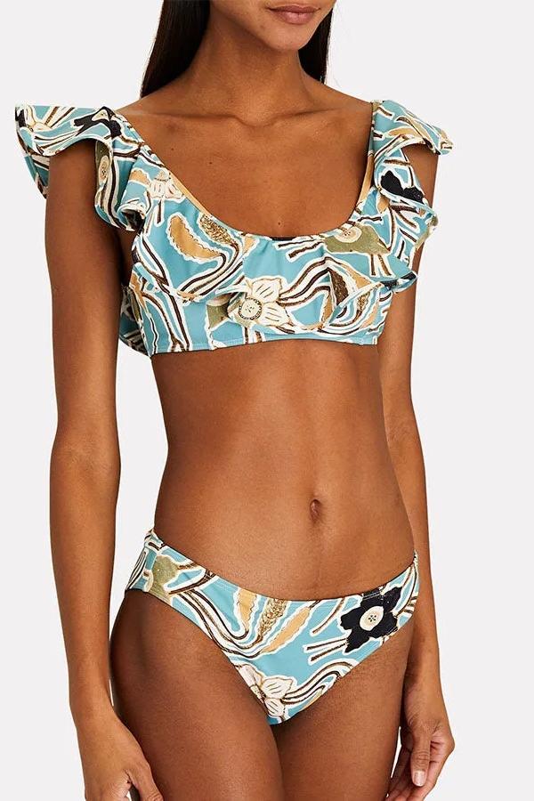 Basia Baskılı Üçlü Yüzme Seti