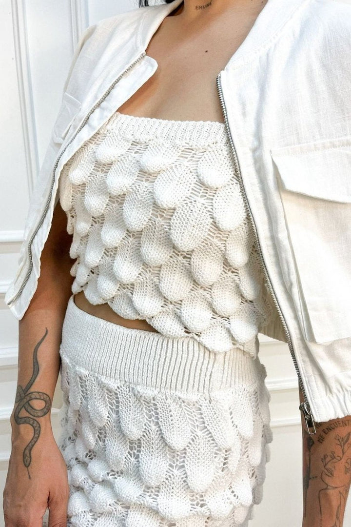 Belinda Balık Pulu Örgü Takım