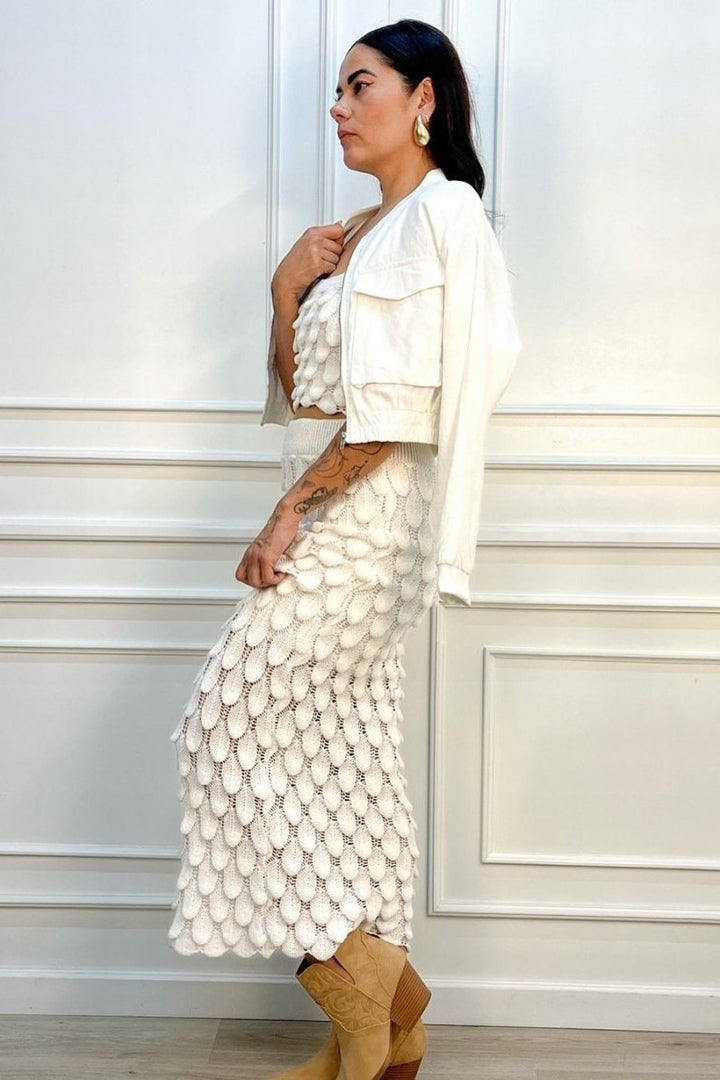 Belinda Balık Pulu Örgü Takım