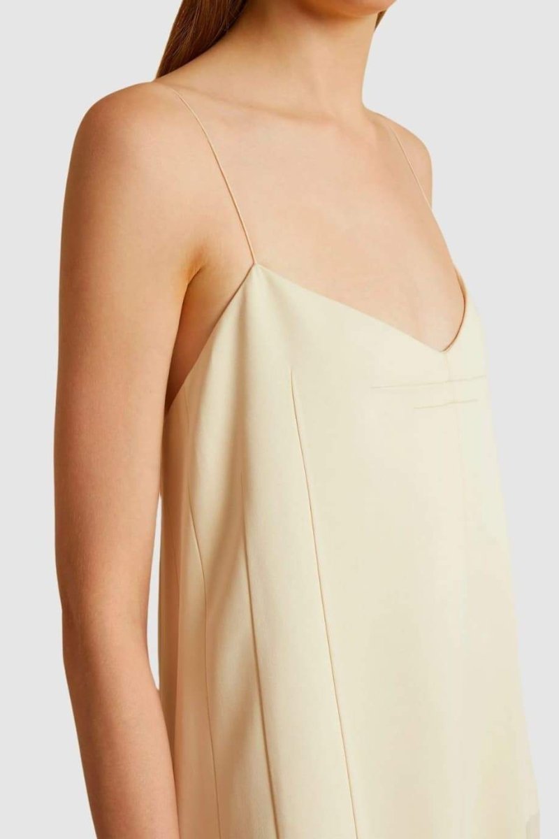 Belle Şifon Pileli Maxi Slip Elbise