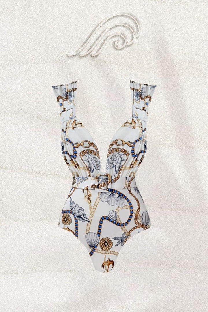 Britney Ocean Baskılı İki Parçalı Yüzme Seti