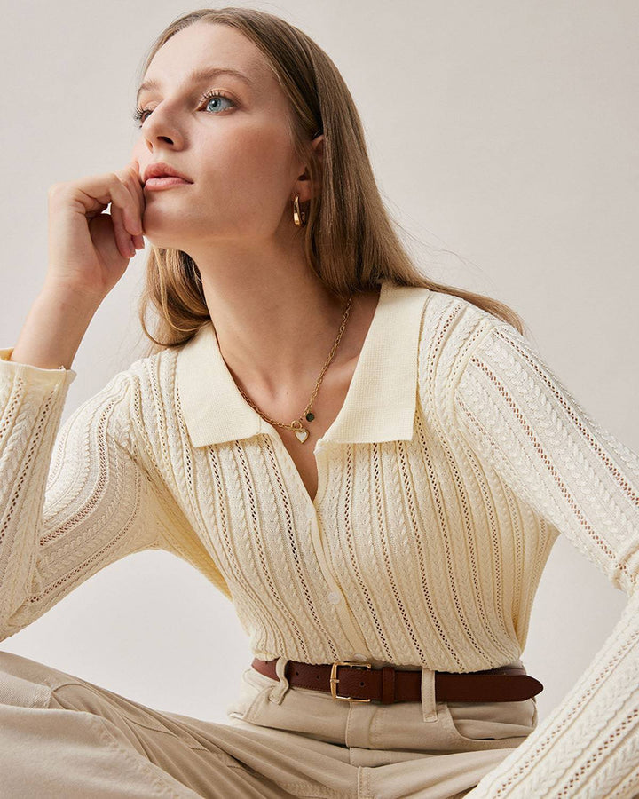 Örgü Desenli Hırka