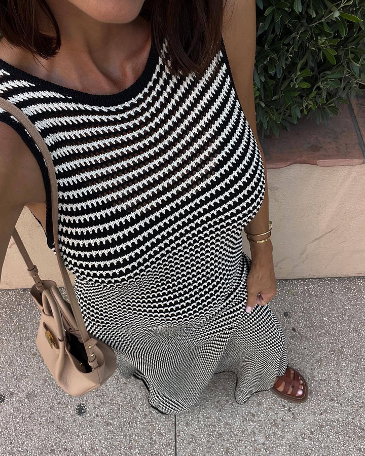 Stella Çizgili Elbise