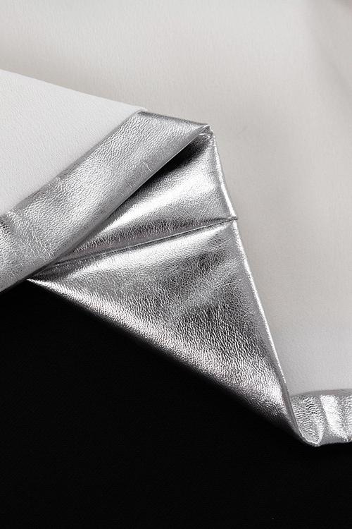 Mercan Metalik Mini Shift Elbise