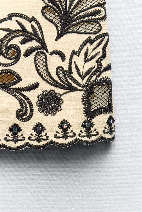 Cornelia Nakışlı Çiçek Etek Takım