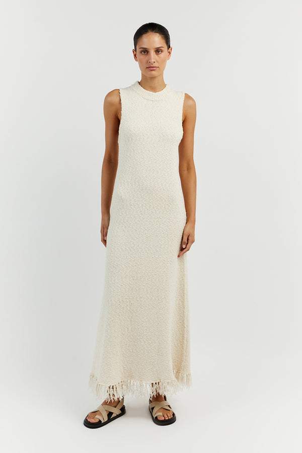 Cornelia Püsküllü Örgü Maxi Tank Elbise