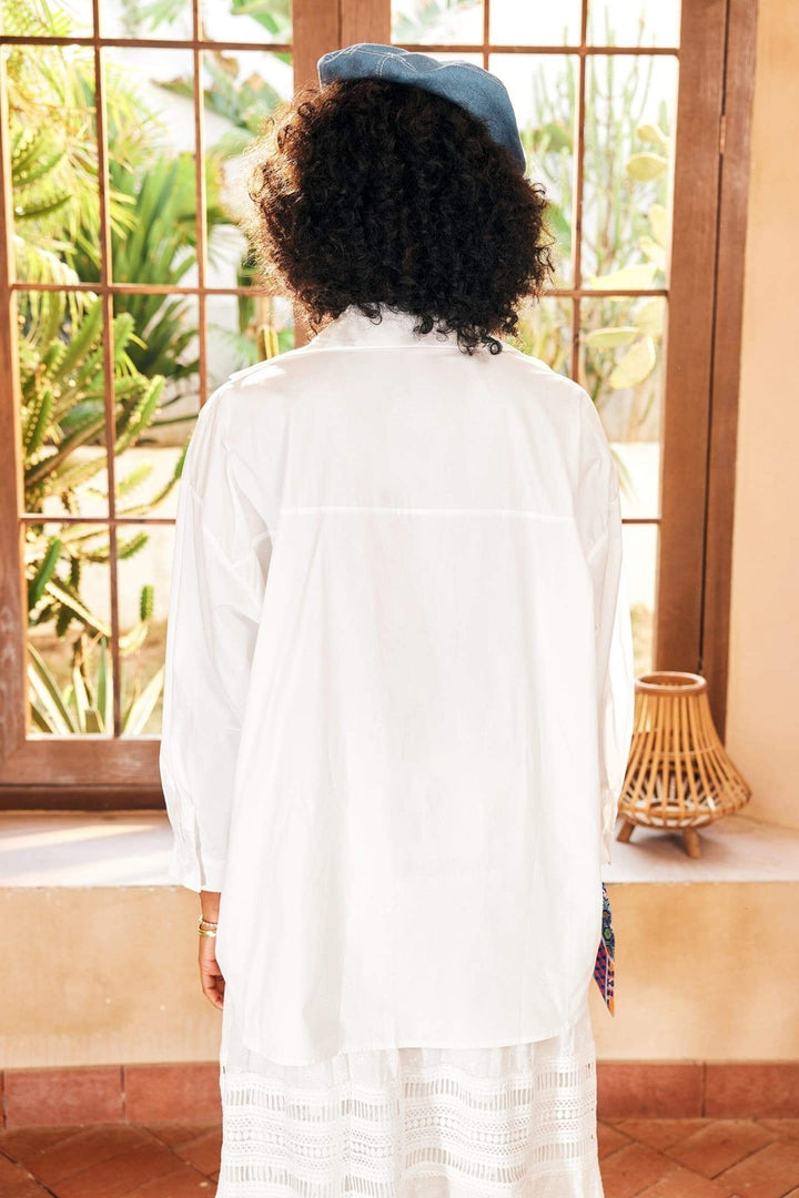 Courtney İşlemeli Payetler Gömlek