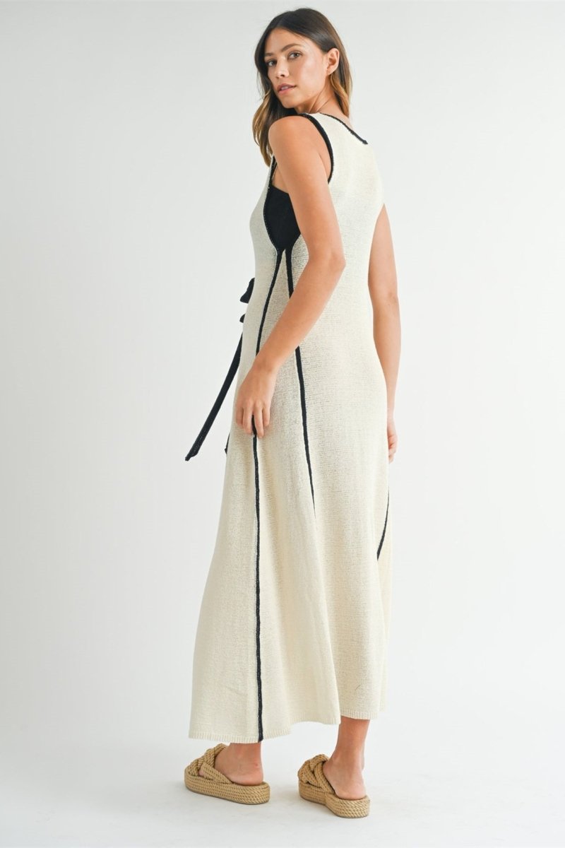 Cynthia V Yaka Kolsuz Midi Elbise