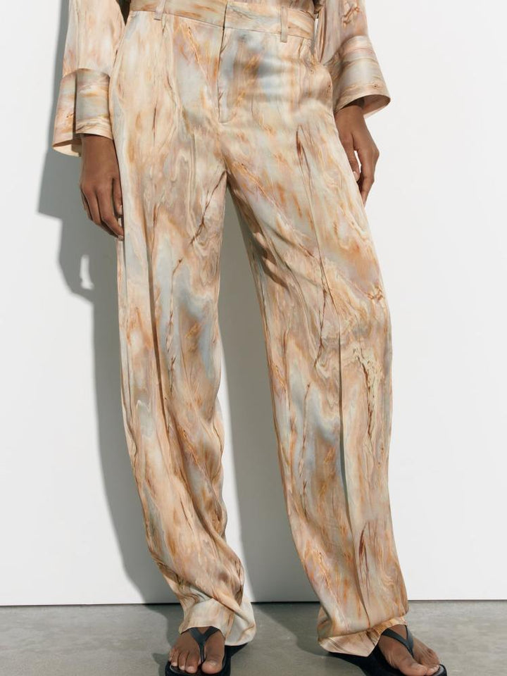 Delia Baskılı Düğmeli Takım