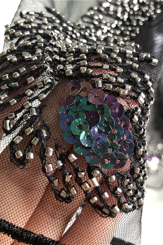 Denise Tüy Boncuklu File Bluz