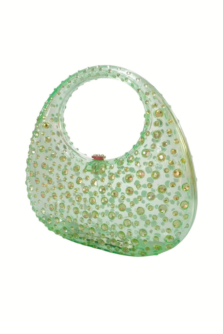Elmas Süslü Akrilik El Çantası