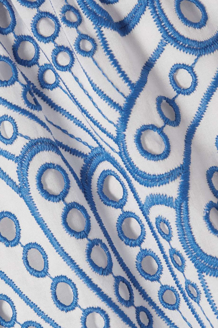 Dolly Nakışlı Dantel Midi Büstiyer Elbise