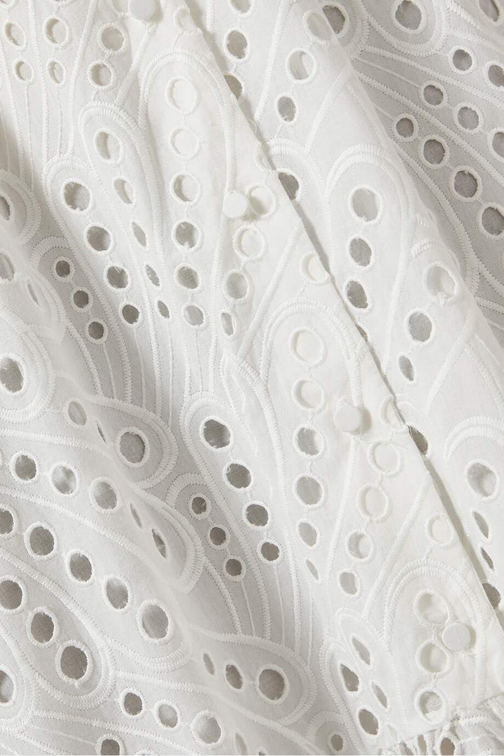 Dolly Nakışlı Dantel Midi Büstiyer Elbise