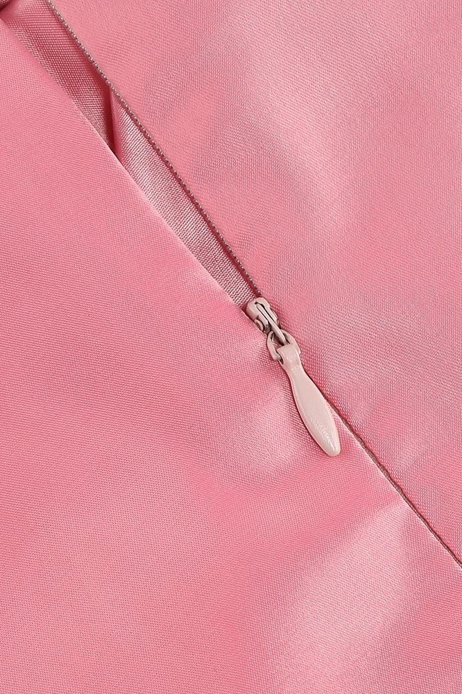 Dolores Çiçek Bağcıklı Büzgülü Mini Elbise