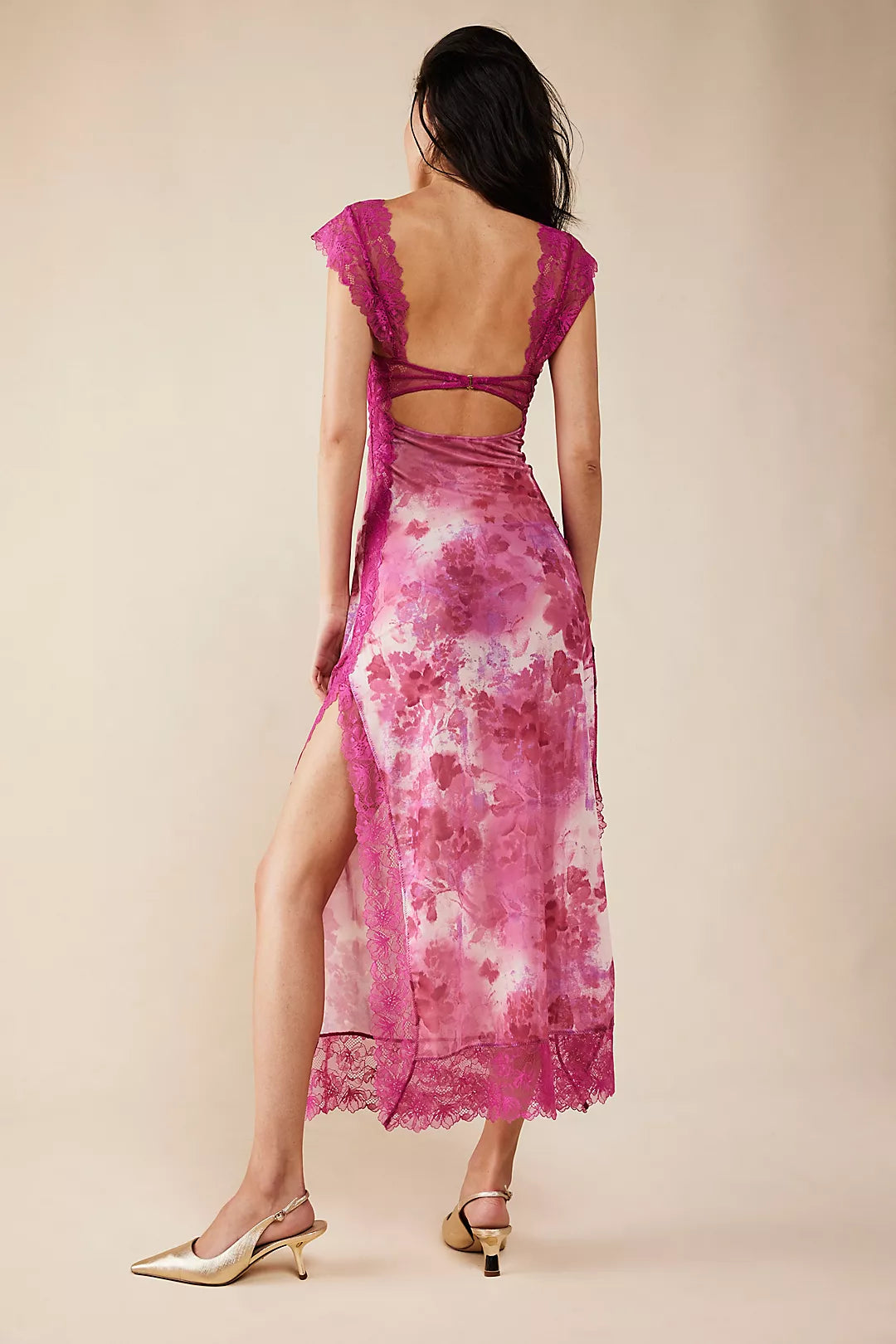 Vivienne Dantel Tül Birleşimli Elbise