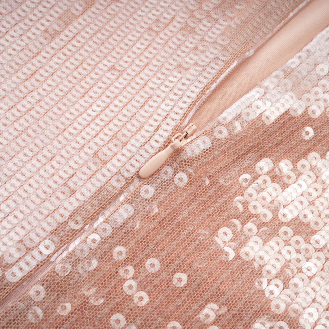 Éadaoin Çiçek Pullu Mini Elbise