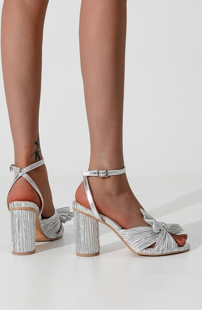 Edna Fiyonklu Topuklu Sandalet