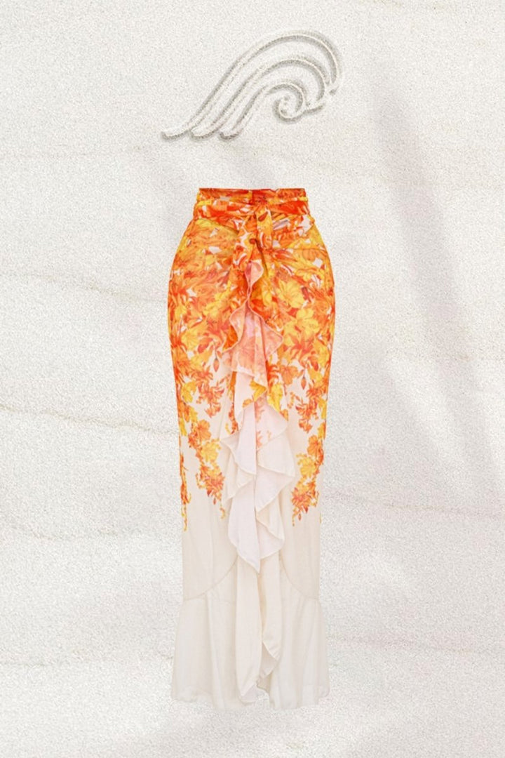 Effie Baskılı Fırfırlı İkili Yüzme Seti