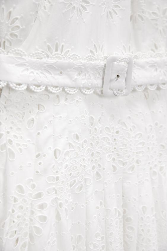 Eleanor İşlemeli Kolsuz Midi Elbise