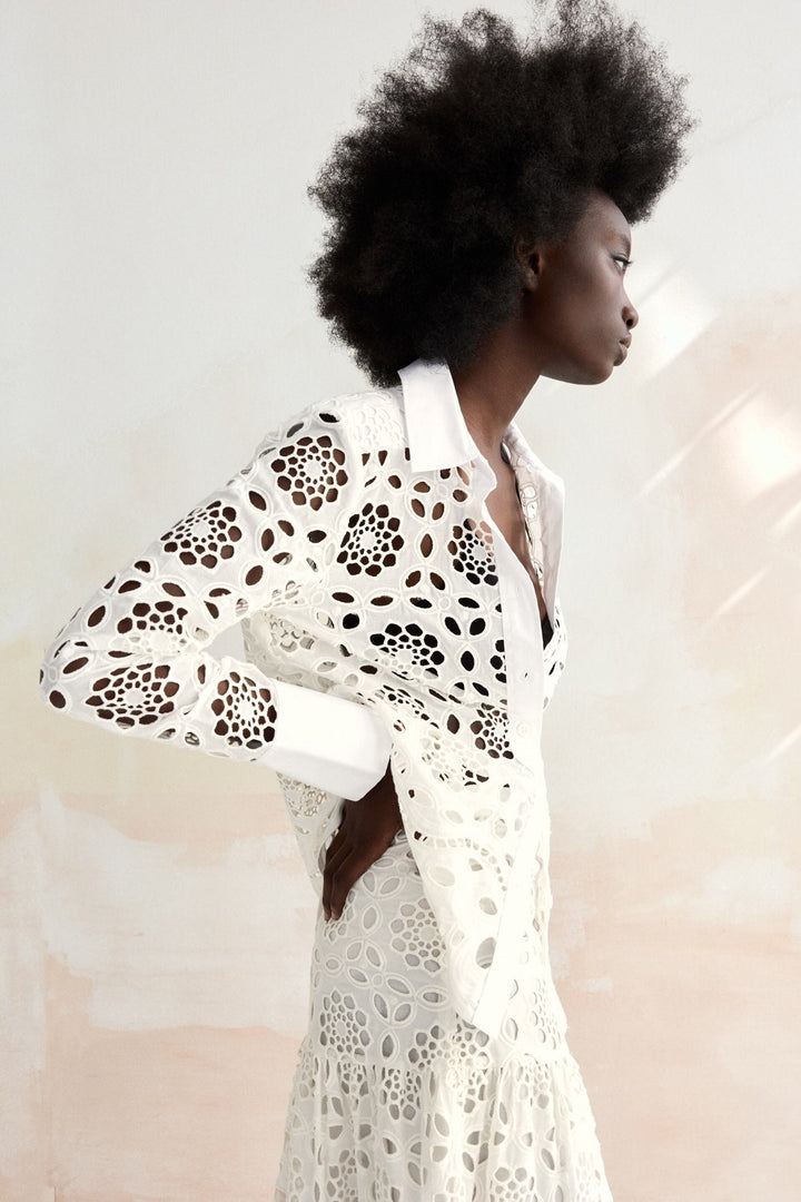 Elsie Nakışlı Dantel Takım