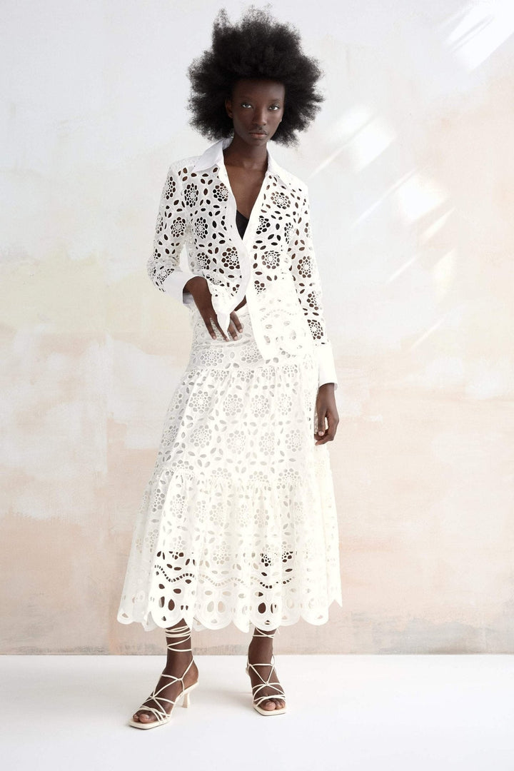 Elsie Nakışlı Dantel Takım