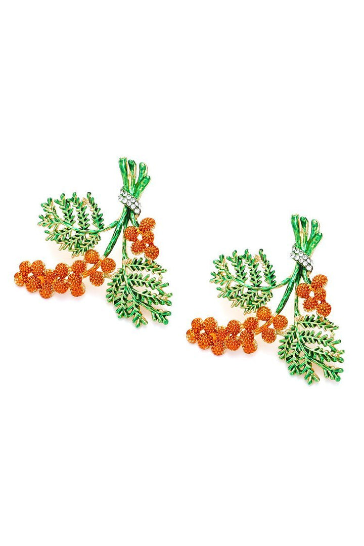 Mine Kırmızı Çam Kozalağı Küpe