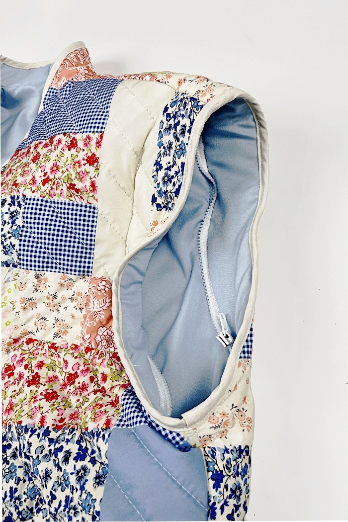 Enid Baskılı Cabrio Kapitone Ceket