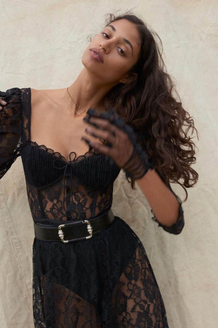 Esther Sweet Heart Dantelli Uzun Elbise