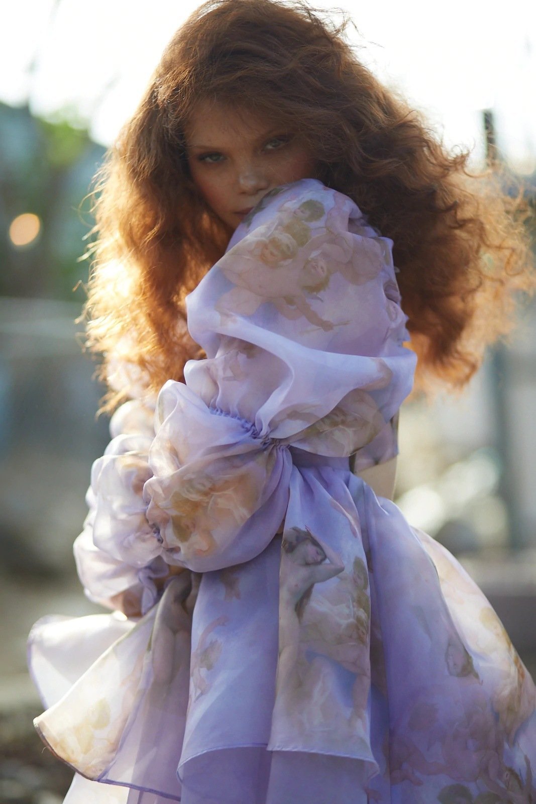 Eulalia Baskılı Katlı Mini Bebek Elbisesi