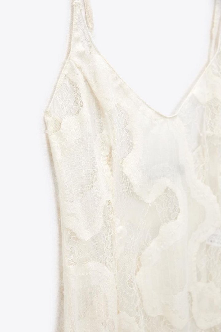 Florence Yarı Transparan Maxi Slip Elbise