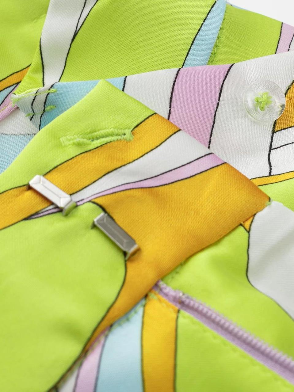 Flow Baskılı Geniş Paça Pantolon