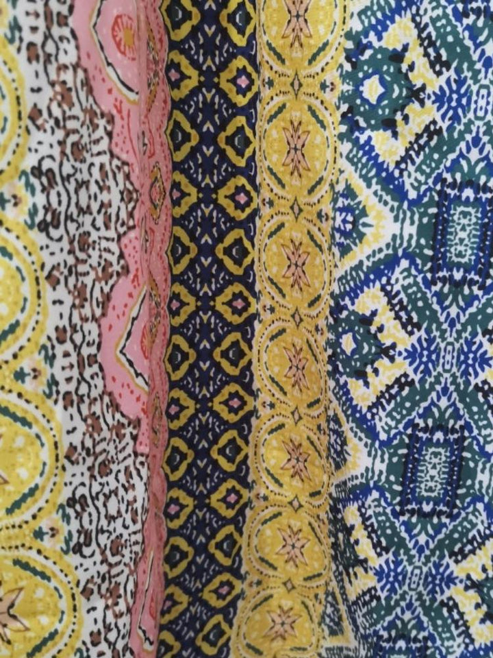 Freda Baskı Şeritli Sırtı Açık Maxi Sundress