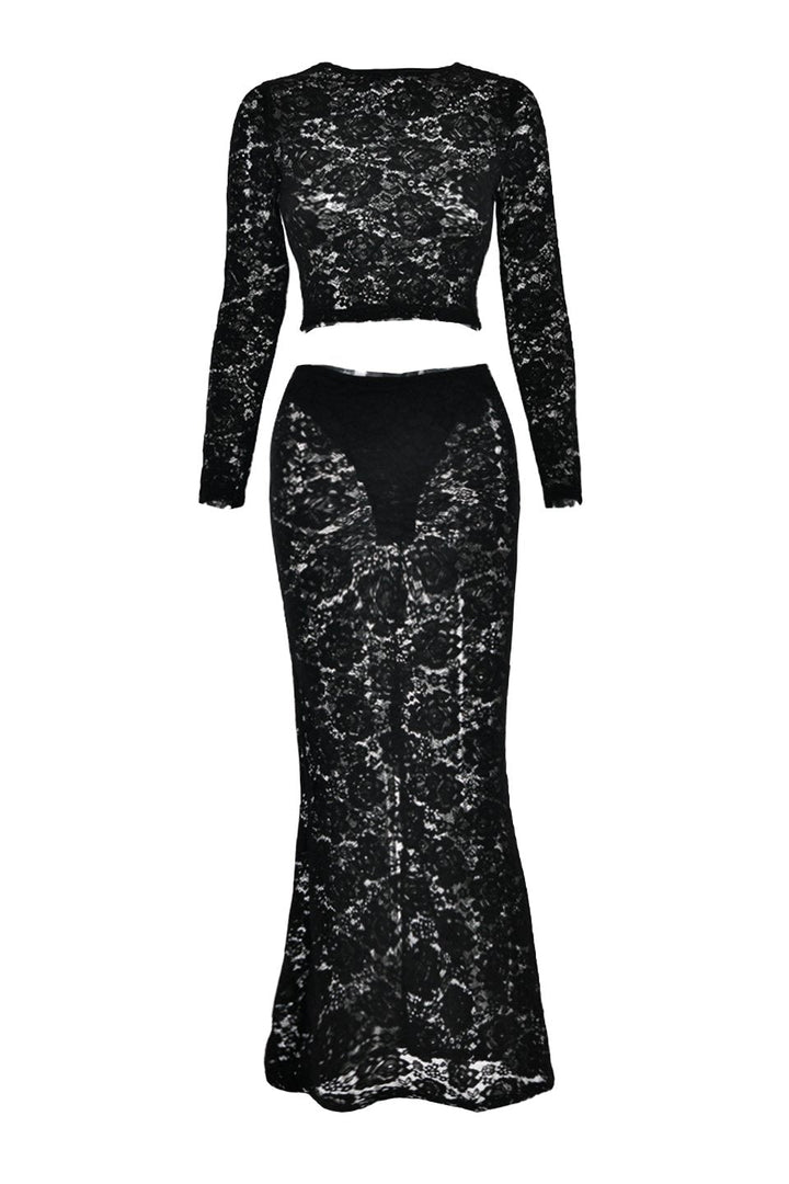 Gemma Transparan Dantel Set