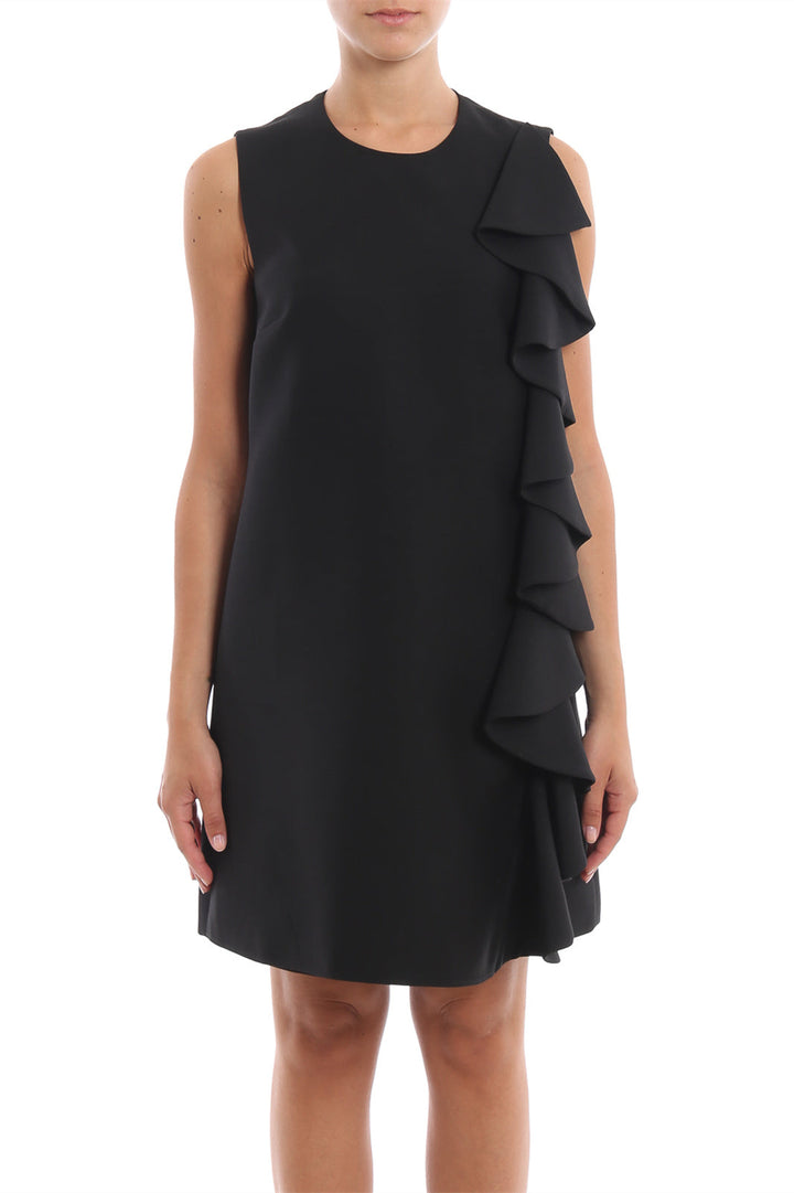 Clara Fırfırlı Kolsuz Mini Elbise