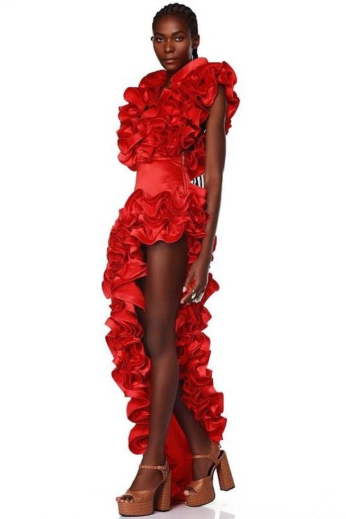 Ida Fırfırlı İki Parçalı Yüzme Seti