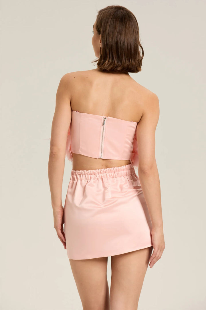 Renata Çiçek Korse Mini Etek Takım