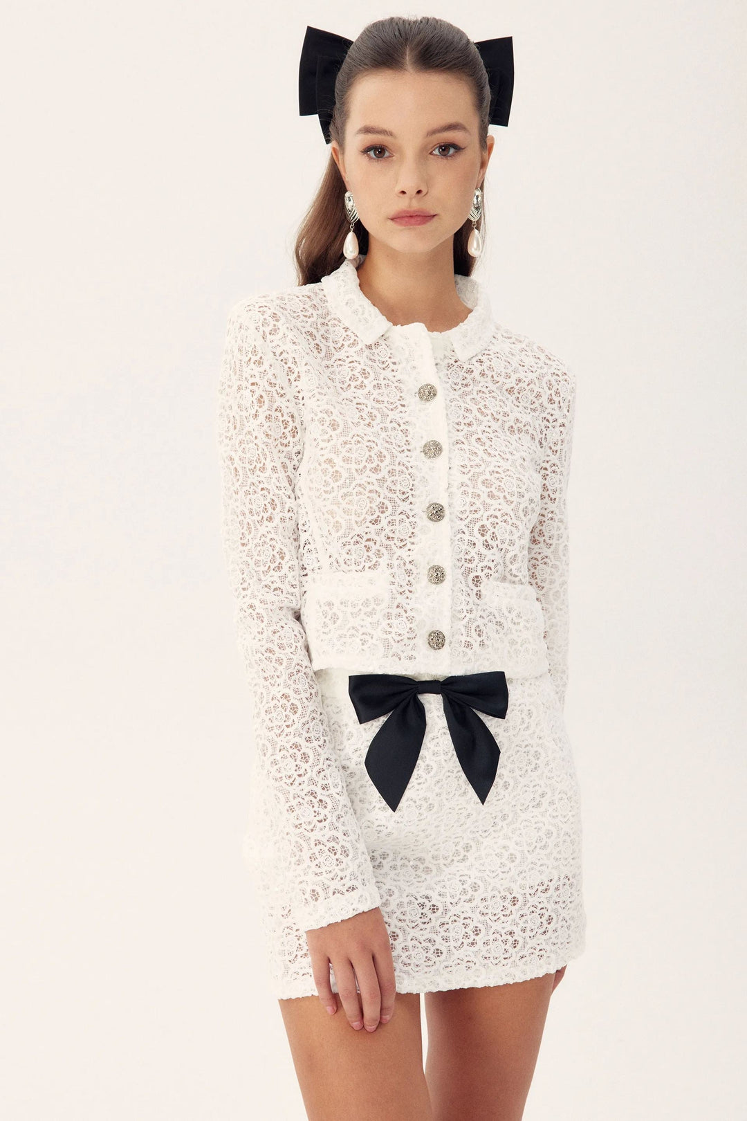 Freda Nakışlı İlmek Dantel Set