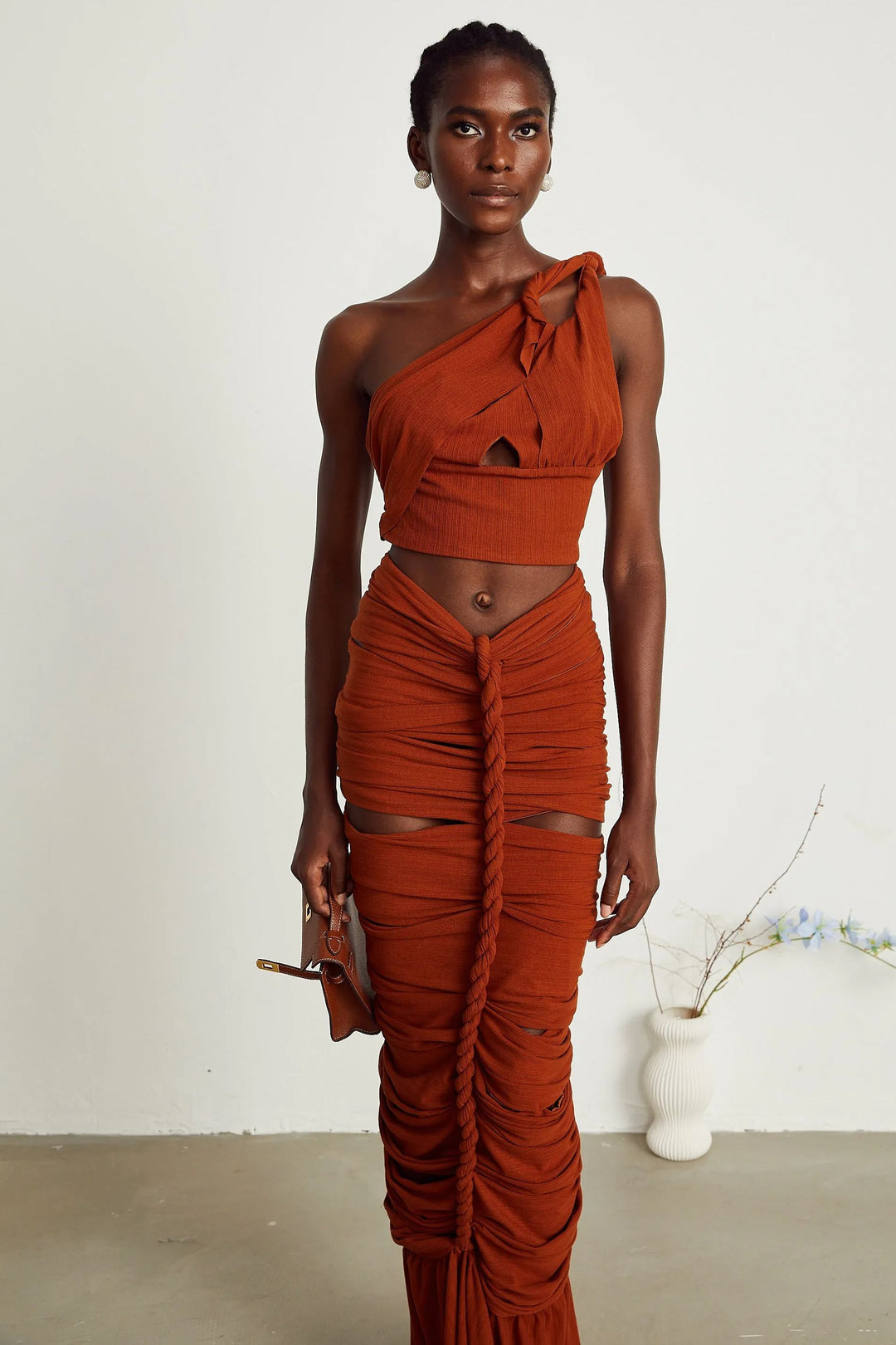 Marico Bükümlü Dekolte Etek Takım