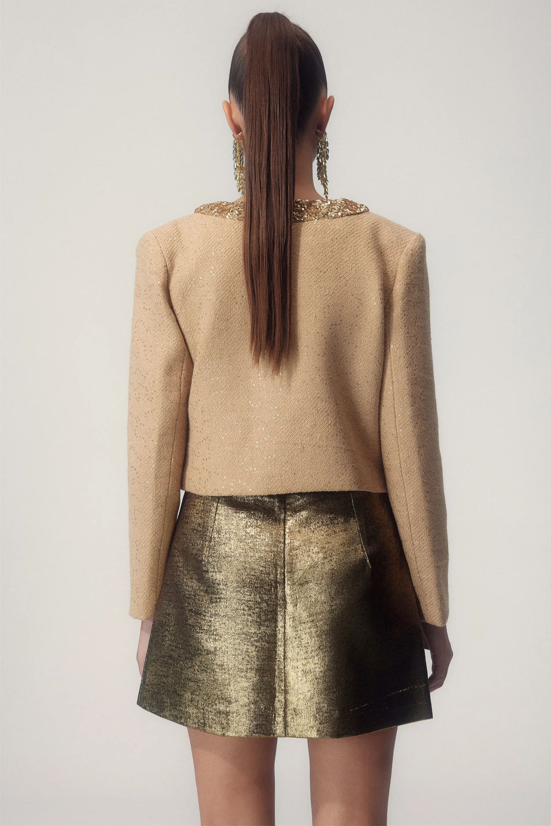 Megan Pul Detaylı Yelek Hırka İkili Takım