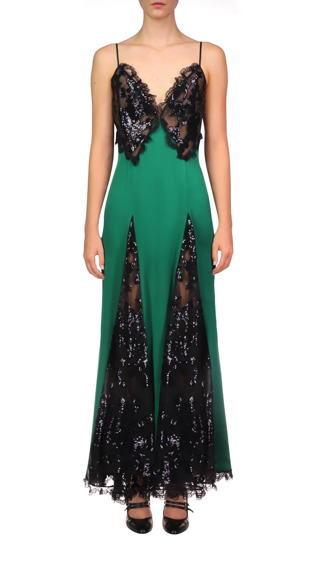 Susanna V Yaka Payet İşlemeli Maxi Elbise