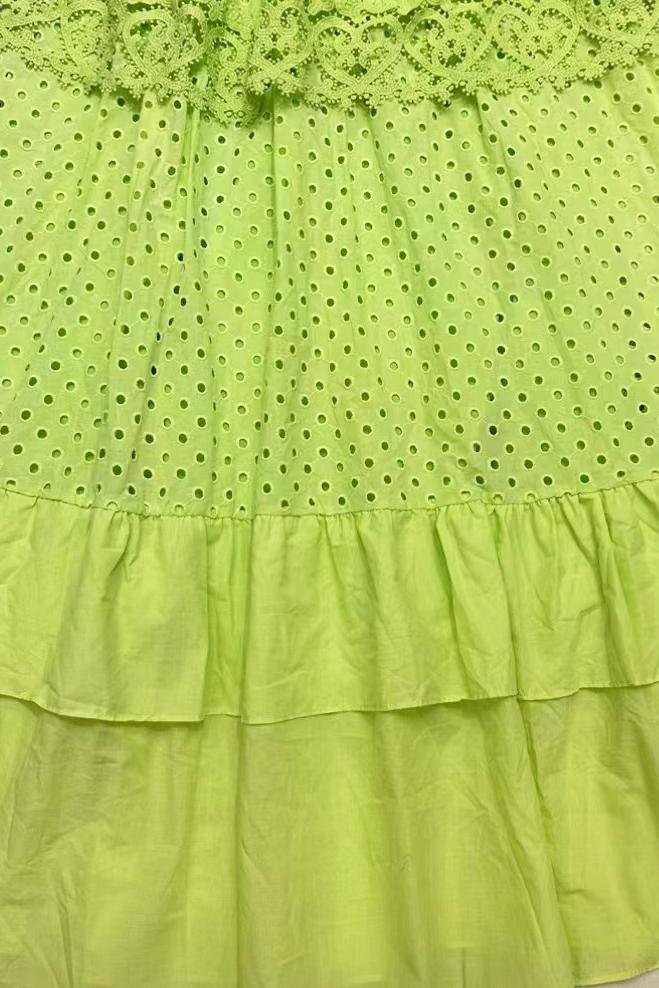 Janet V Yaka Fırfırlı Maxi Slip Elbise