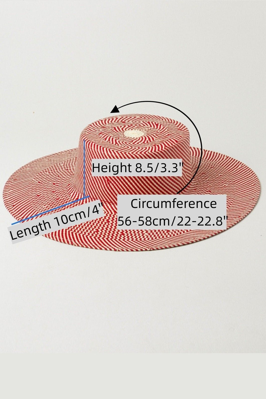 Janey Çizgili Örgü Kayıkçı Şapkası