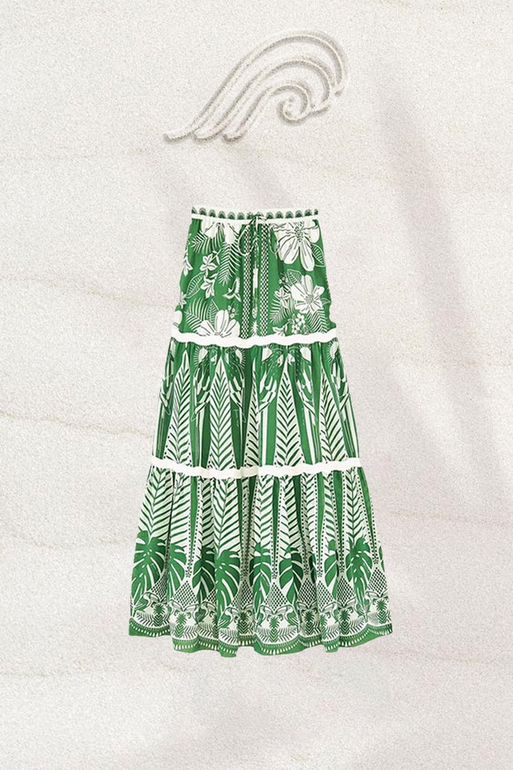 Jasmine Tek Omuz Tropikal Yüzme Seti