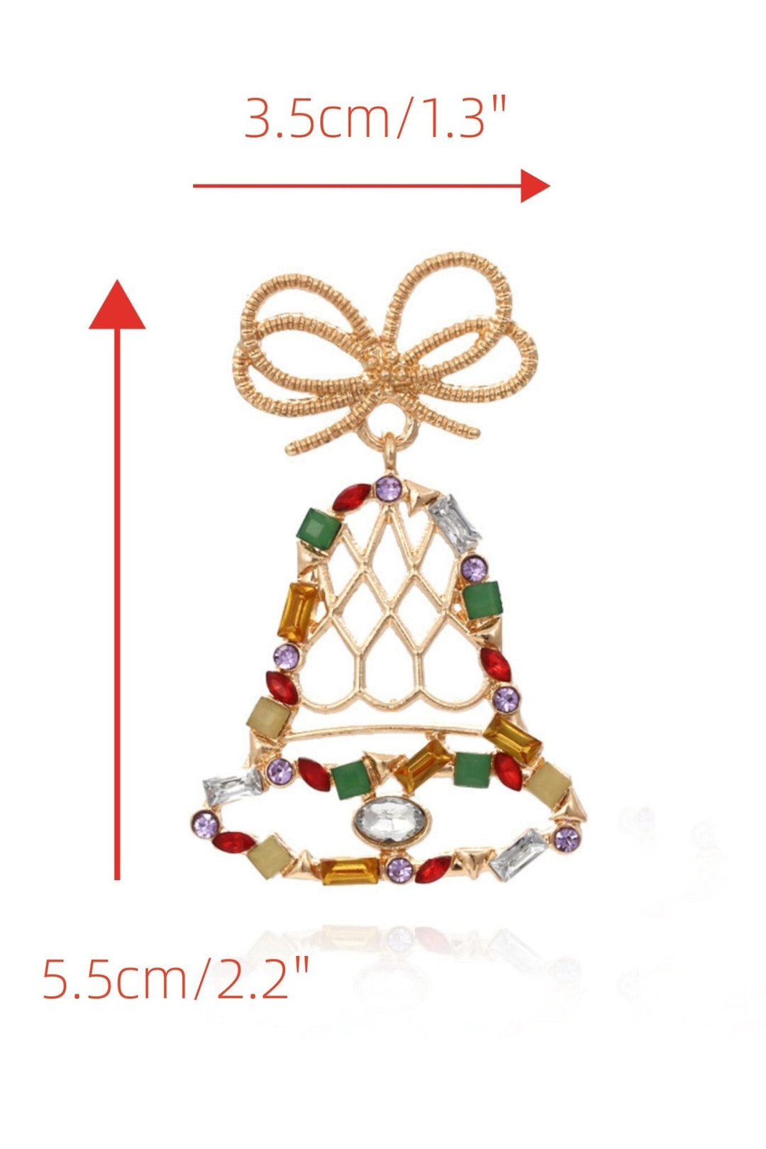 Jingle Bells Pırlanta Damla Küpe