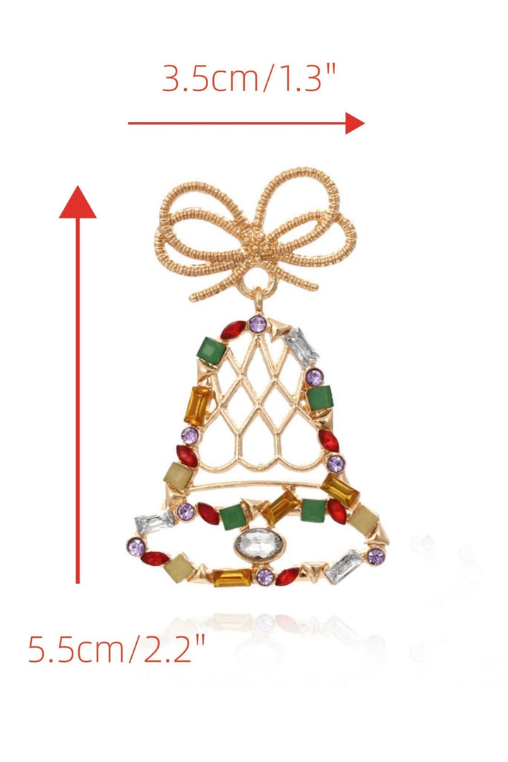 Jingle Bells Pırlanta Damla Küpe