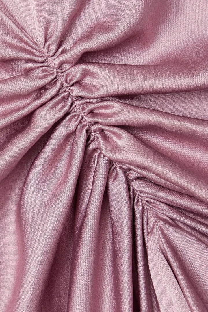 Jodie Büzgülü Flare Midi Elbise