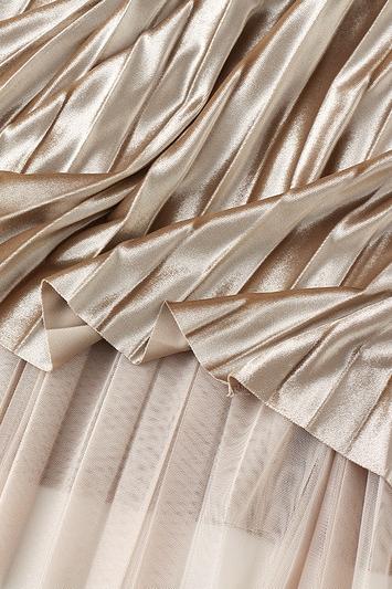 Çift Taraflı Pileli Midi Etek