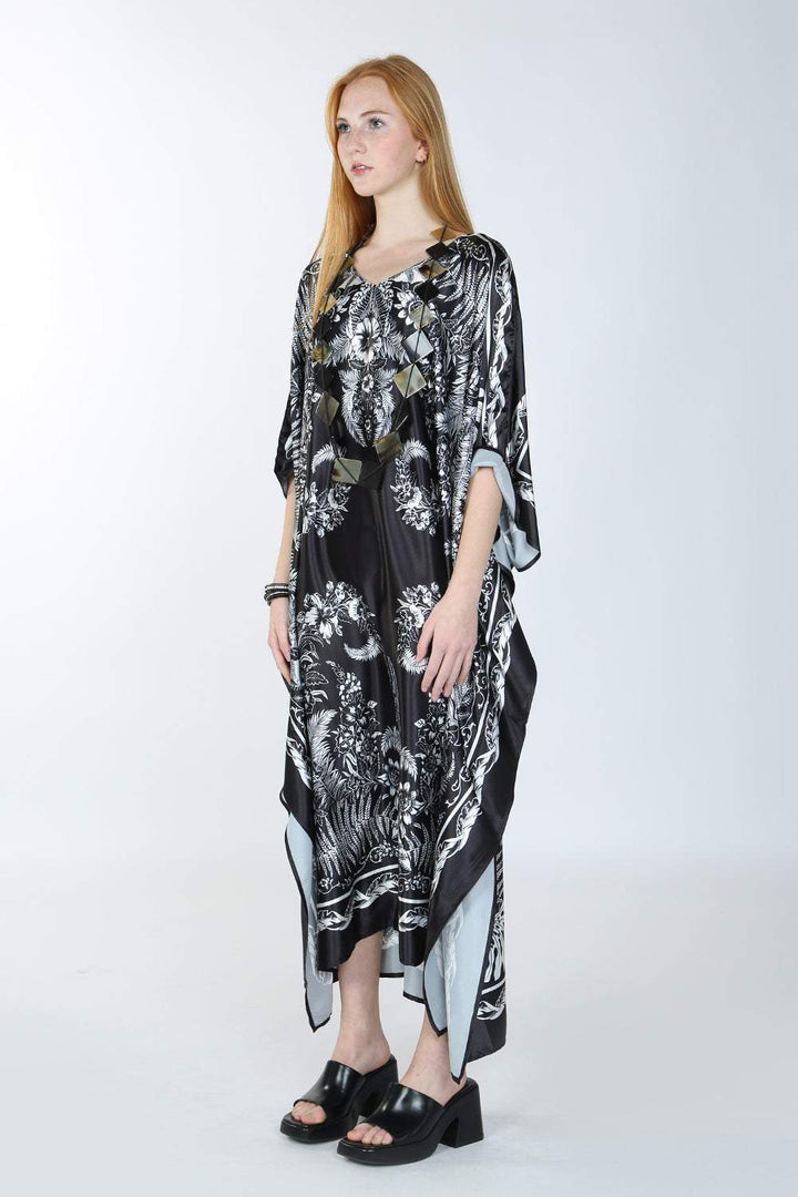 Simone Baskılı Maxi Kaftan