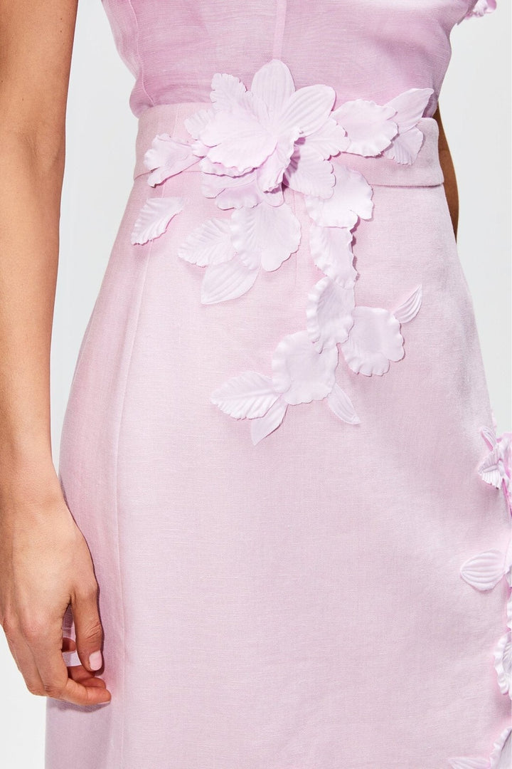 Evelyn Çiçek İşlemeli Elbise Takımı