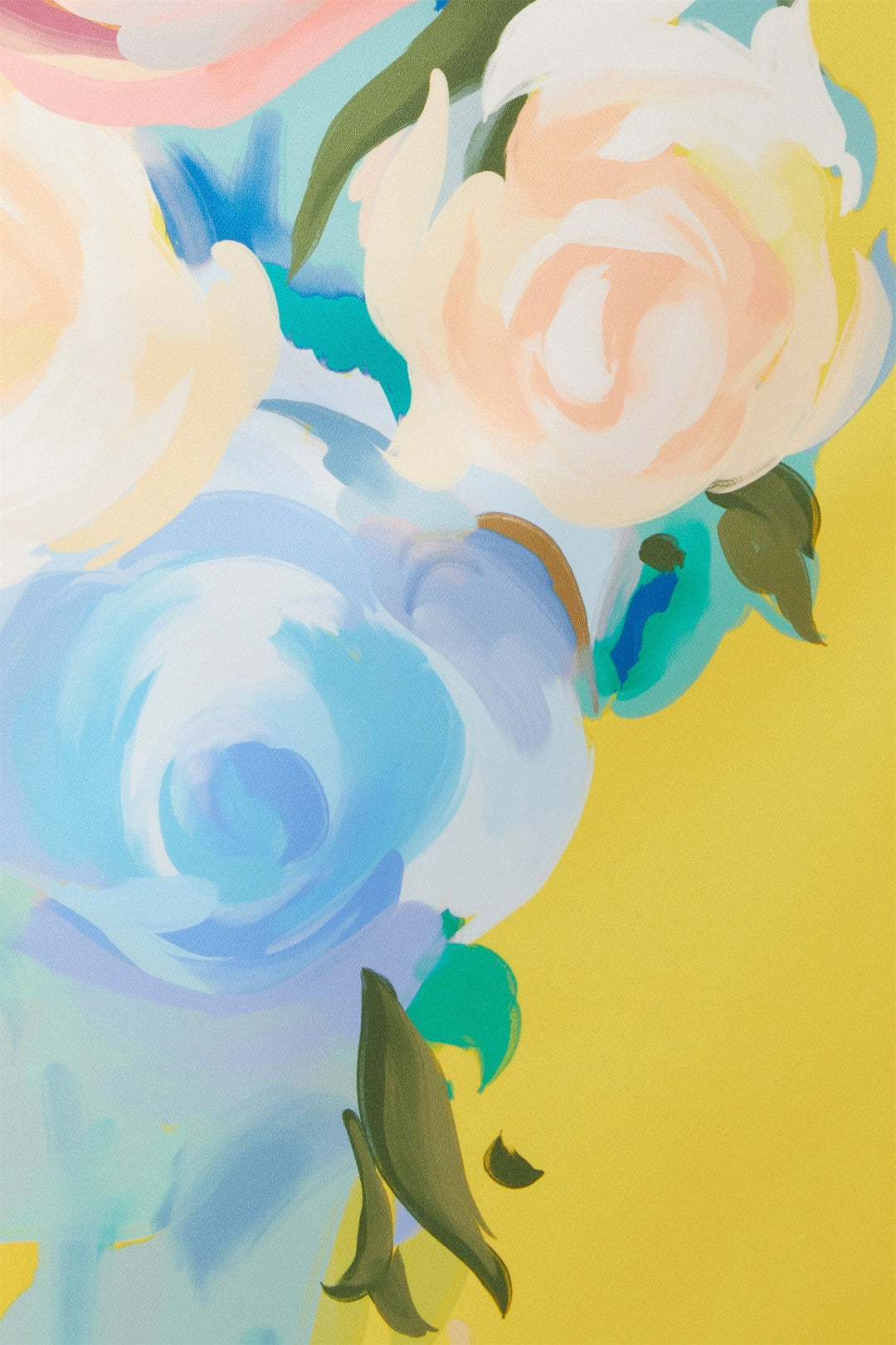 Lorraine Çiçek Baskılı Uzun Bölünmüş Elbise